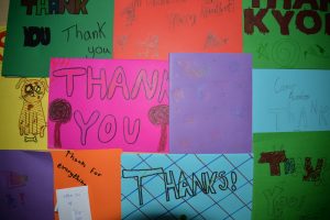 Thank you cards received