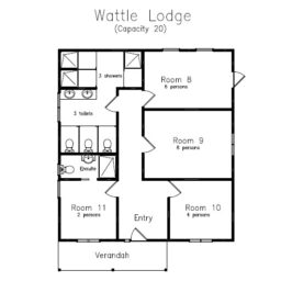 Wattle Lodge map